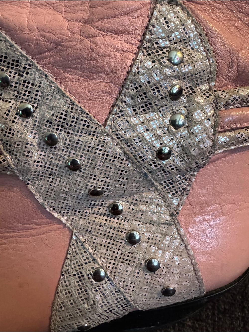 Vintage pink Arnold Churgin leather boots - Picture 13 of 14